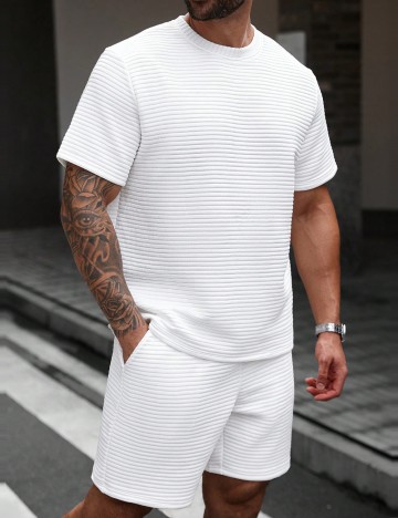 Compleu Shein MANFINITY, alb