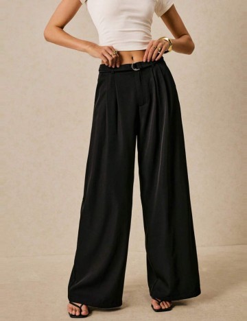 Pantaloni Shein Po&eacute;selle, negru