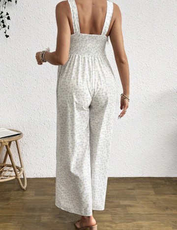 Salopetă lungă Shein, crem