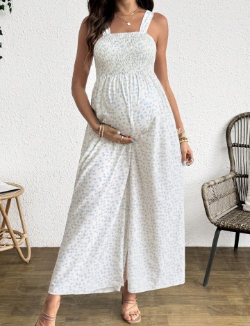 Salopetă lungă Shein, crem