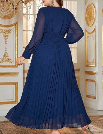 Rochie midi Shein Curve+, albastru