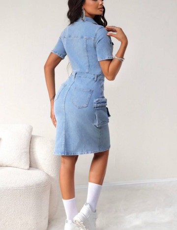 Rochie midi Shein, albastru