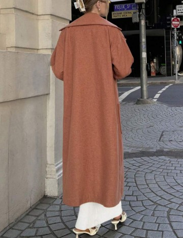 Palton Shein, cărămiziu