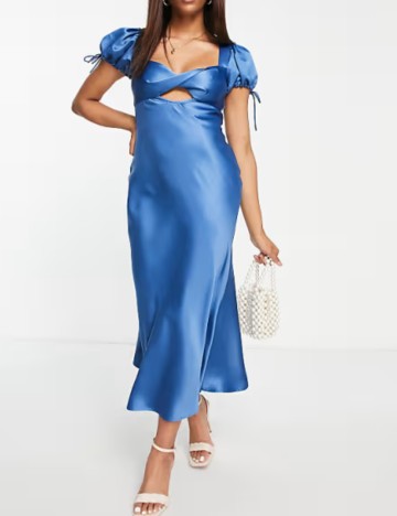Rochie midi ASOS, albastru