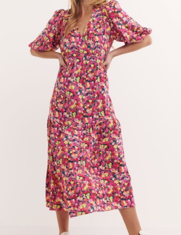 Rochie midi nobody's child, mix culori