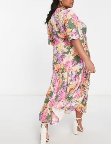 Rochie maxi nobody's child, mix culori