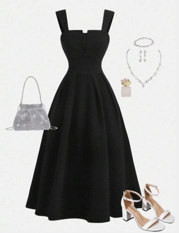 Rochie maxi Shein, negru