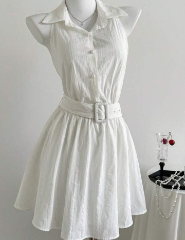 Rochie mini Shein, alb