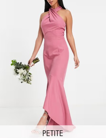 Rochie midi Little Mistress, roz