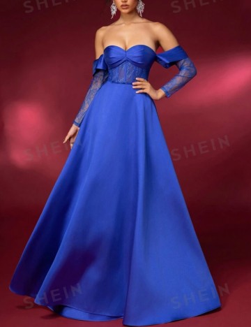 Rochie de ocazie Shein, albastru