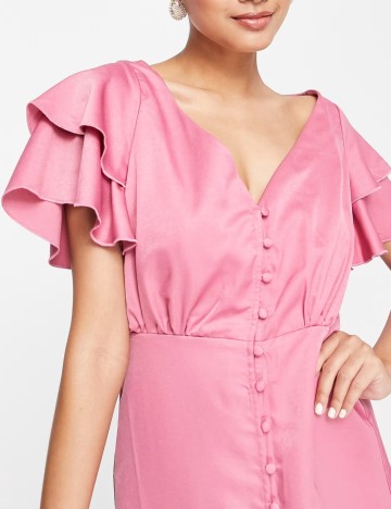 Rochie maxi Little Mistress, roz