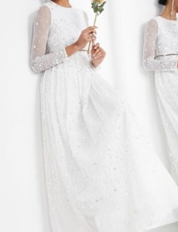 Rochie de ocazie și bridal ASOS, alb