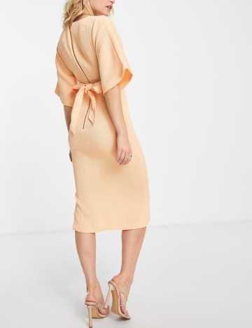 Rochie midi Closet, portocaliu