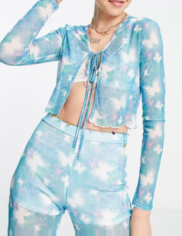 Top Daisy Street, albastru