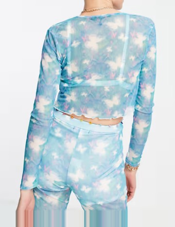 Top Daisy Street, albastru