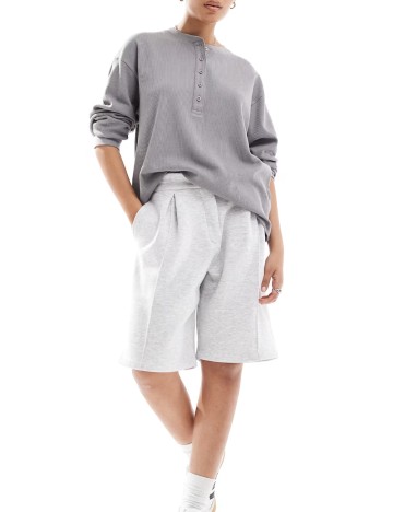 Bluză cu nasturi ASOS, gri