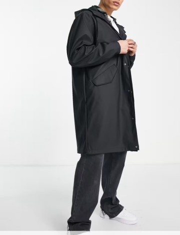 Geacă de ploaie ASOS, negru