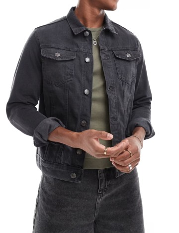 Jachetă De Blugi DON'T THINK TWICE, negru