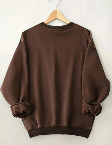 Bluză Shein Curve+, maro