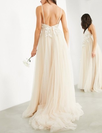 Rochie de ocazie ASOS, bej