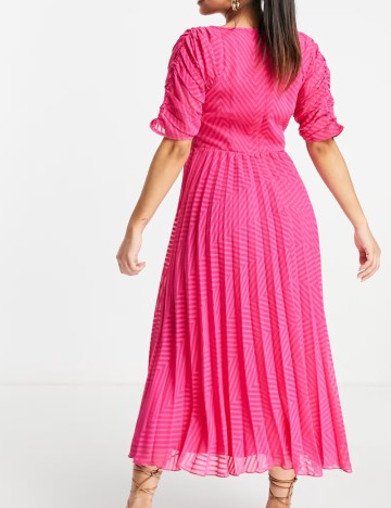 Rochie midi ASOS, roz