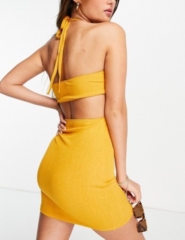 Rochie mini ASOS, mustar