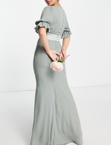 Rochie maxi ASOS, verde
