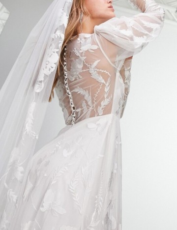 Rochie de ocazie și bridal ASOS, alb