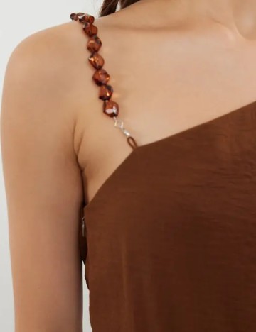 Salopetă lungă TRENDYOL, maro