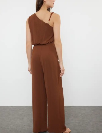 Salopetă lungă TRENDYOL, maro