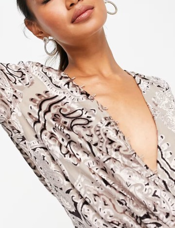 Rochie mini ASOS, maro