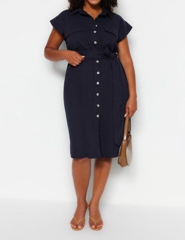 Rochie midi TRENDYOL, albastru