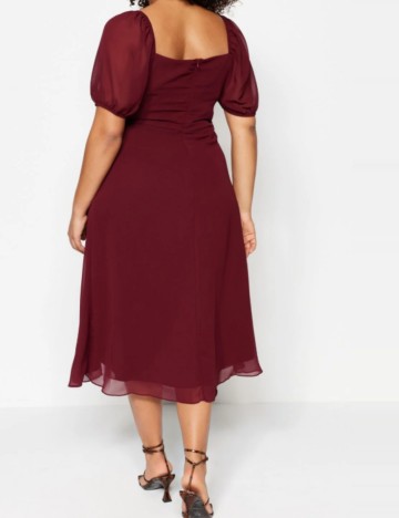 Rochie midi TRENDYOL, vișiniu