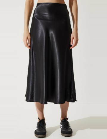 Fustă midi TRENDYOL, negru