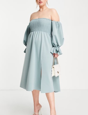 Rochie maxi ASOS, verde