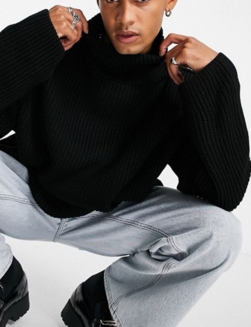 Pulover ASOS, negru