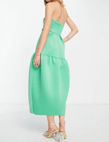 Rochie midi ASOS, verde