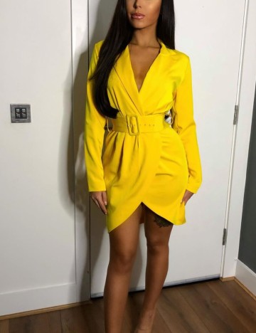 Rochie mini Lavish Alice, galben