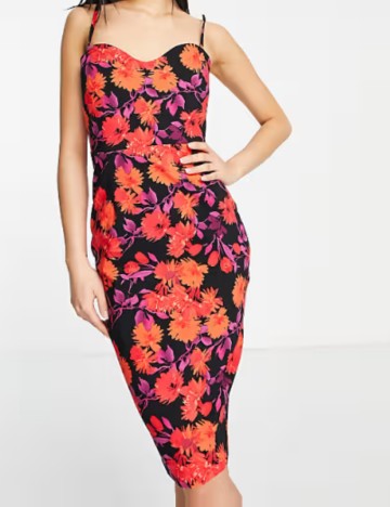 Rochie midi Vesper, mix culori