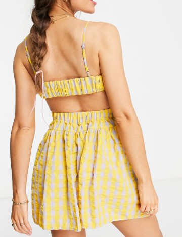 Salopetă scurtă ASOS, mix culori