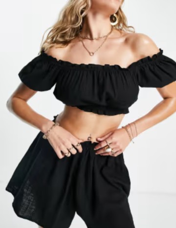 Top ASOS, negru