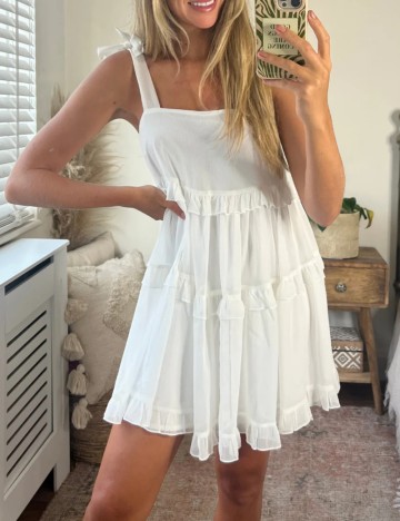 Rochie mini Stylecheat, alb