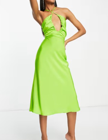 Rochie midi ASOS, verde