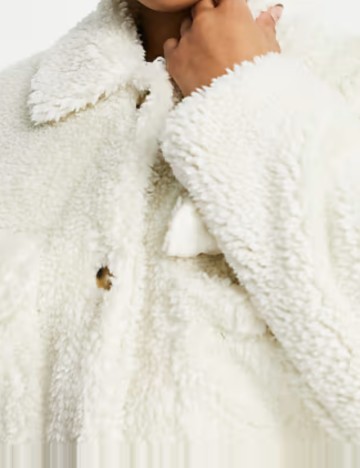 Palton Threadbare, alb