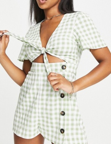 Salopetă scurtă ASOS, mix culori