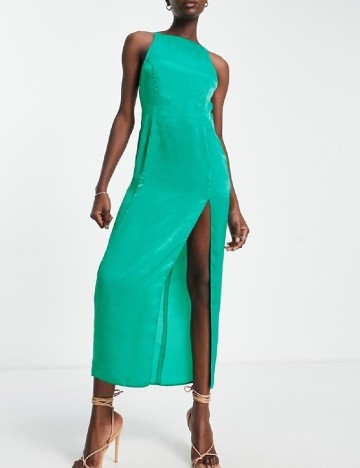 Rochie midi ASOS, turcoaz