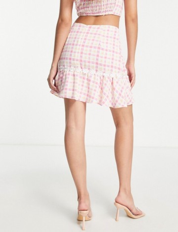 Fustă mini Collective the Label Petite, mix culori