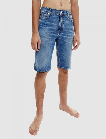 Pantaloni scurți Calvin Klein Jeans, albastru
