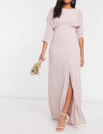 Rochie maxi TFNC, roz prafuit