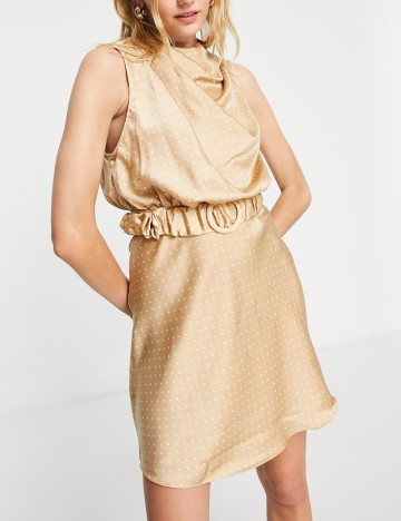 Rochie mini ASOS, bej